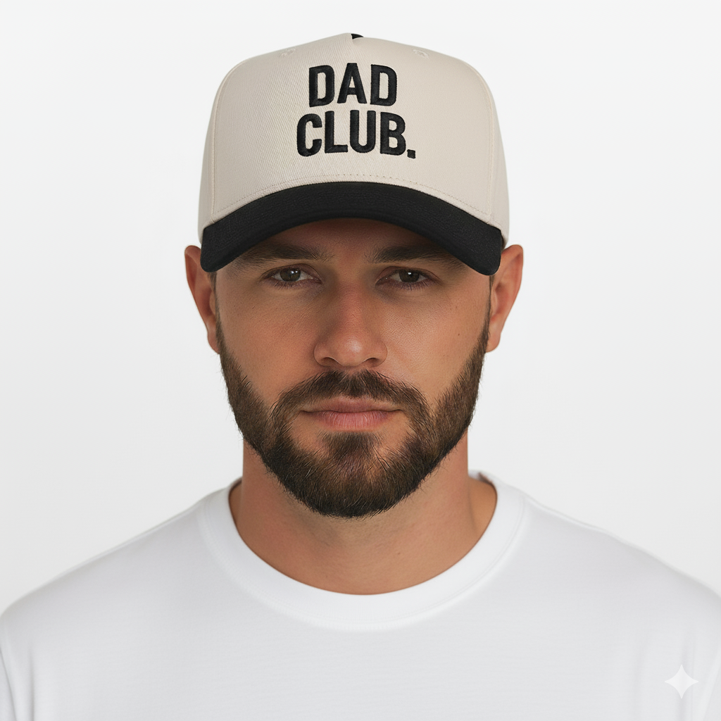 Bestseller White & Black Dad Hat