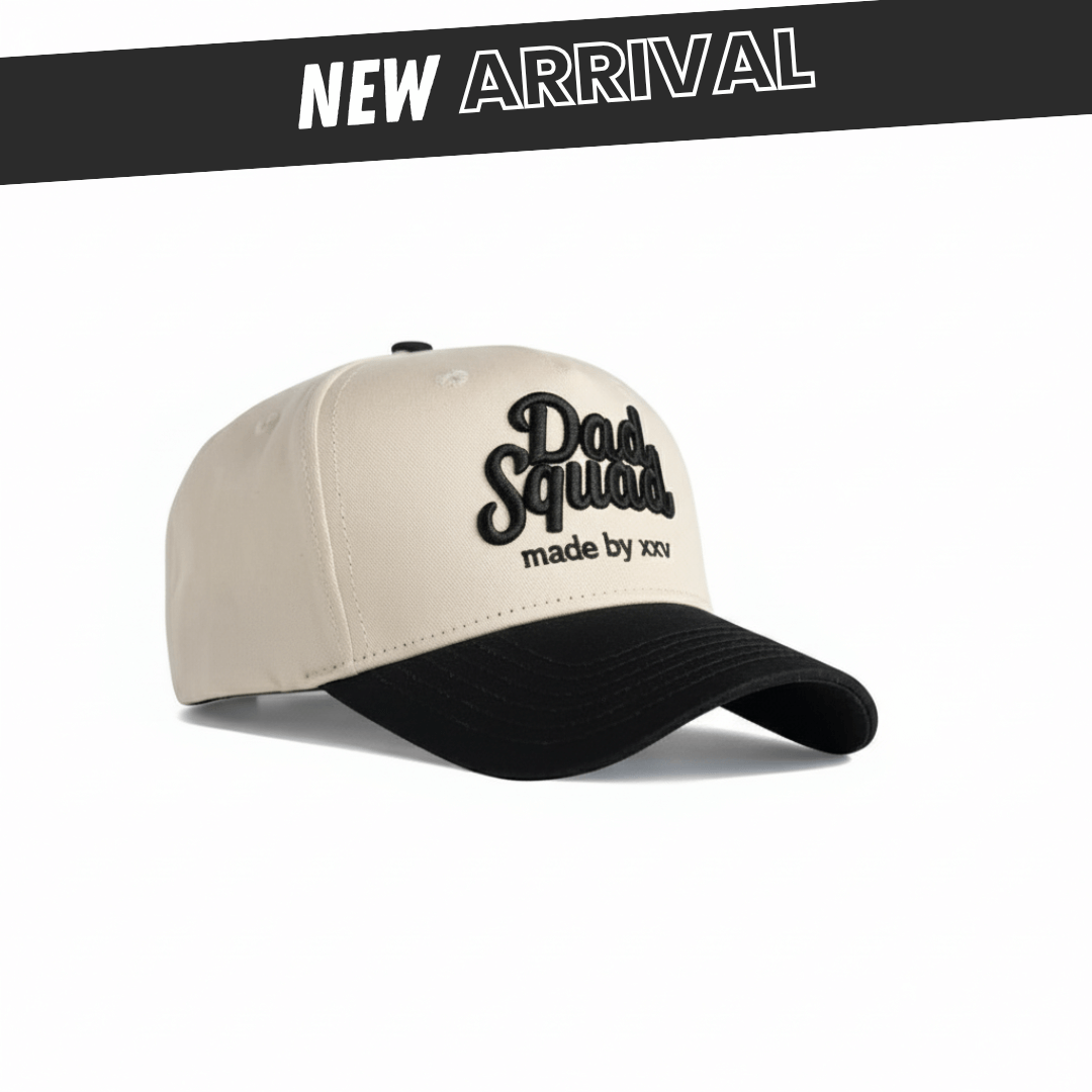 Dad Squad Black n White Hat